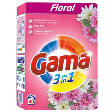 Порошок для прання Gama Floral 3в1 з квітковим ароматом, 40 прань, 2.2 кг